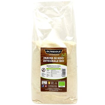 BIO RICE FLOUR 1 Kg, front view, vegan, metabolic