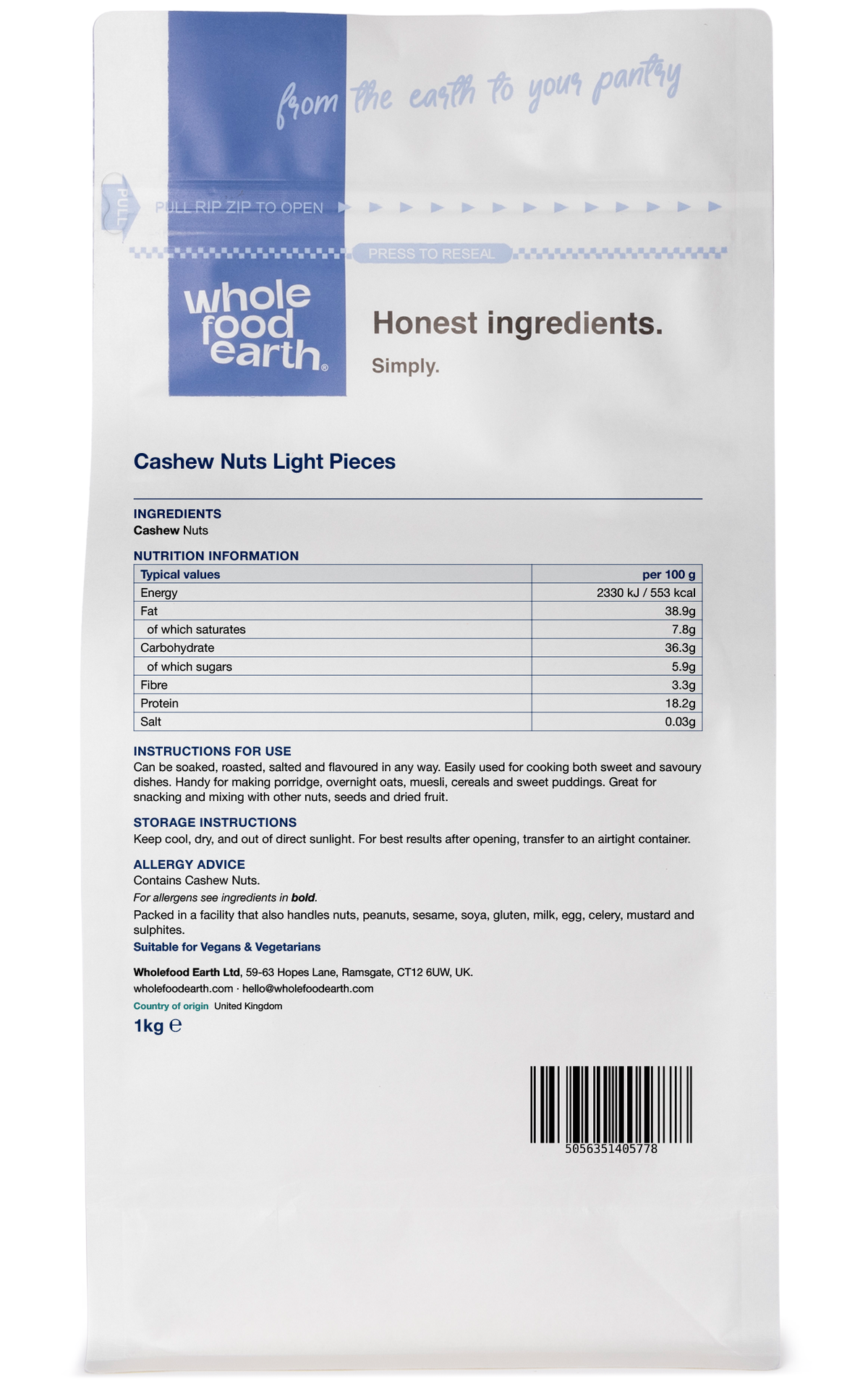 Cashew Nuts Light Pieces
