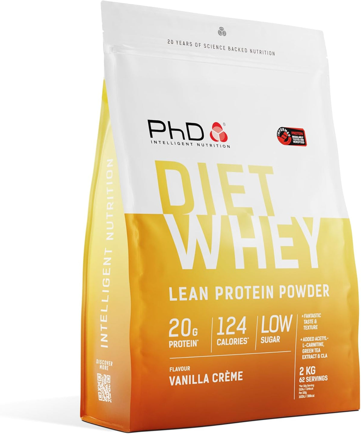 Nutrition Diet Whey Lean Protein Powder | Vanilla Crème Whey Protein Powder 1 kg Bag Packaging May Vary
