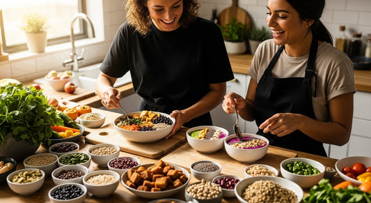 vegan protein meals, healthy vegan cooking, plant-based protein