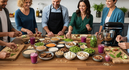 vegan protein foods, plant-based nutrition, healthy cooking