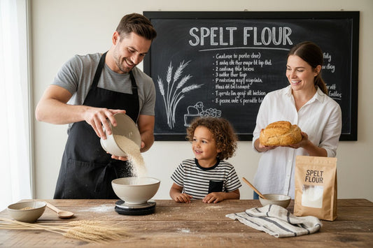 spelt flour family kitchen