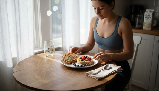 Woman preparing micronutrient-rich breakfast