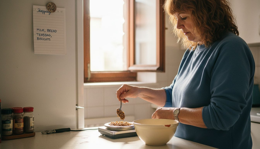 Wide shot of UK protein-rich plant foods
