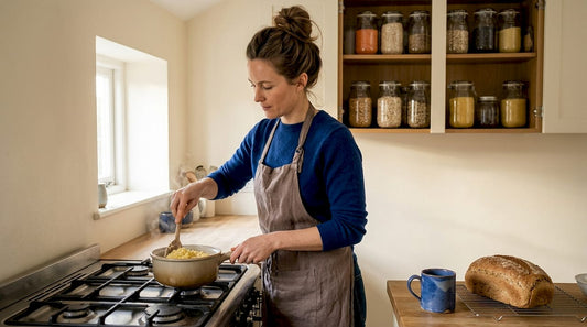Cooking ancient grains in home kitchen