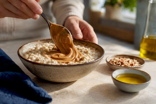 Porridge with calorie dense boosters