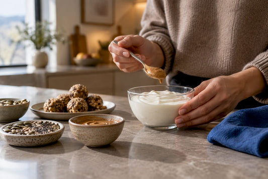 Wholefood protein pack being assembled