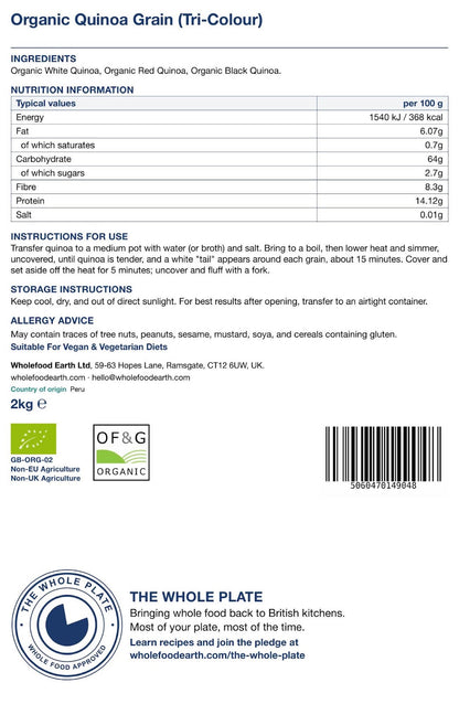 Organic Quinoa Grain (Tri - Colour)