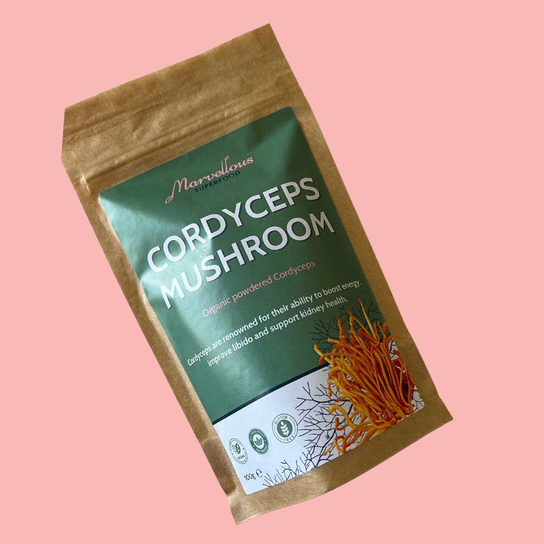 Organic Cordyceps Sinensis powder.