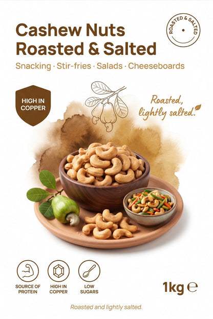 Cashew Nuts, Roasted & Salted