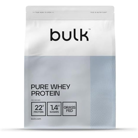 Bulk Pure Whey Protein Powder Shake, Vanilla, 1 kg, Packaging May Vary