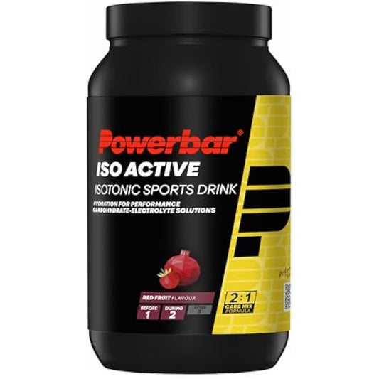 Powerbar Isoactive Red Fruit 1320g - Isotonic Sports Drink - 5 Electrolytes + C2MAX