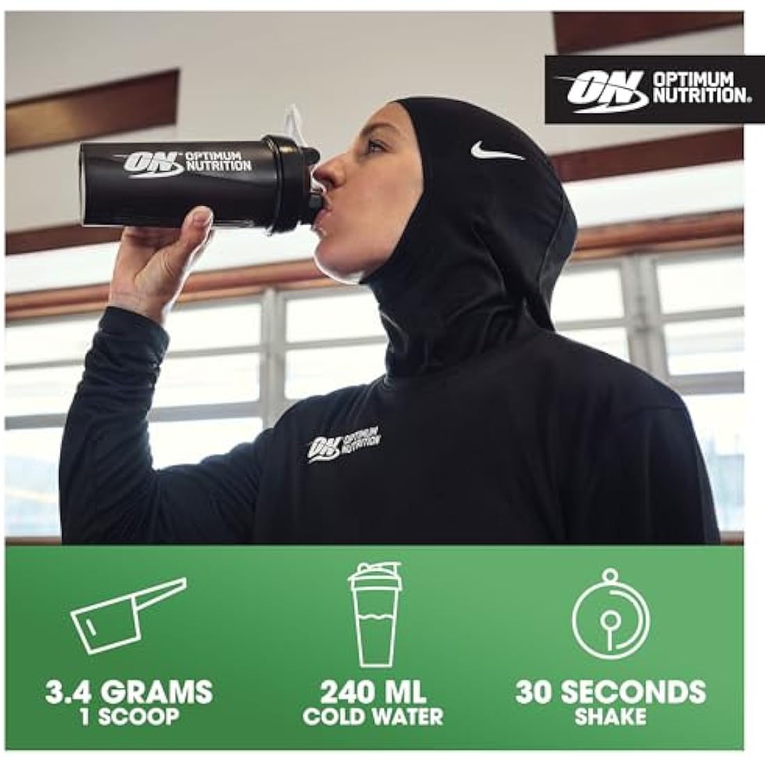 Optimum Nutrition Micronised Creatine Powder, 100% Pure Creatine Monohydrate Powder for Performance and Muscle Power, Unflavoured Shake, 186 Servings, 634 g