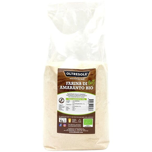 ORGANIC AMARANTH FLOUR 1 Kg, front view, ancient grains, high protein