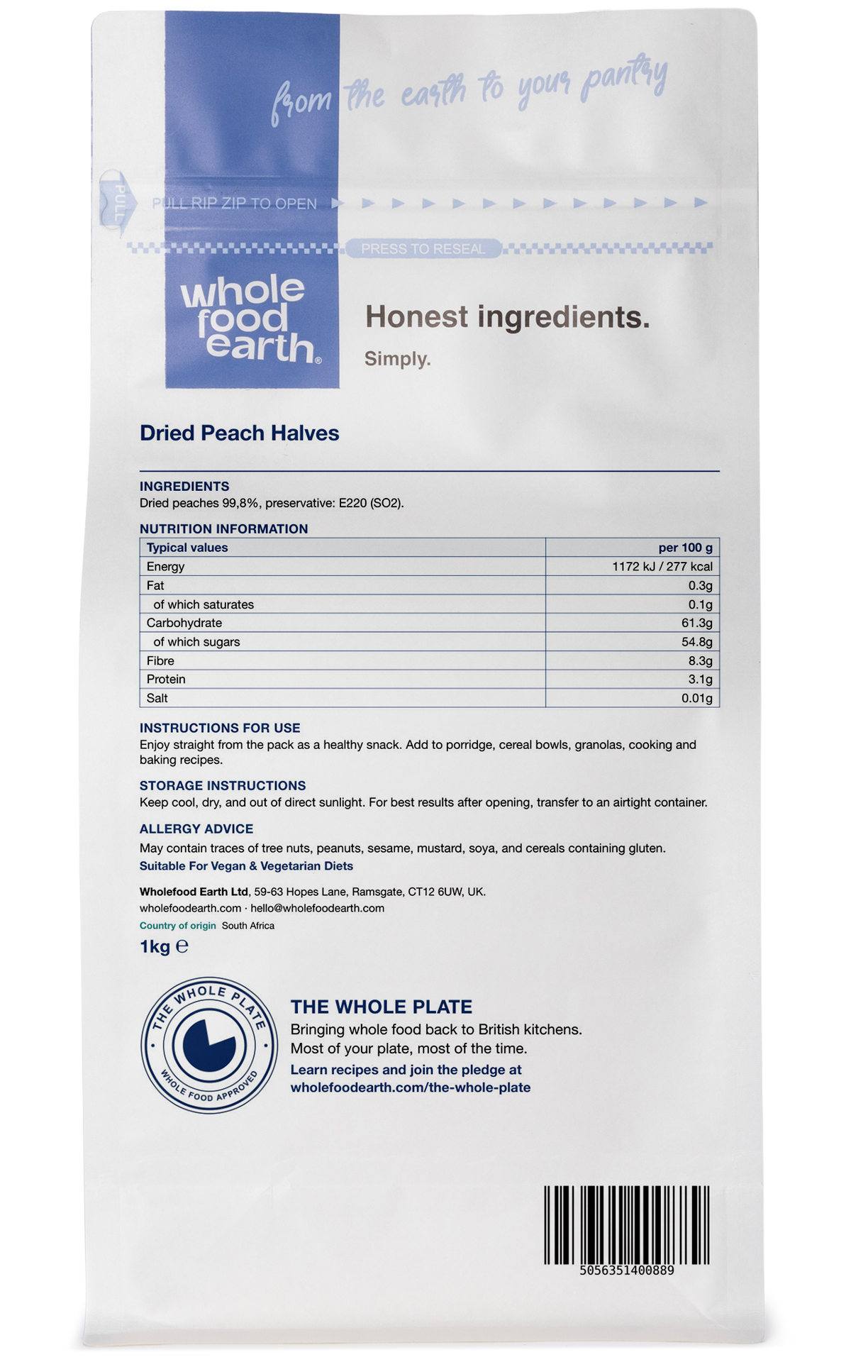 Dried Peach Halves