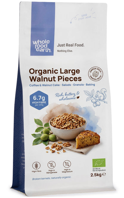 Organic Light Walnuts Pieces