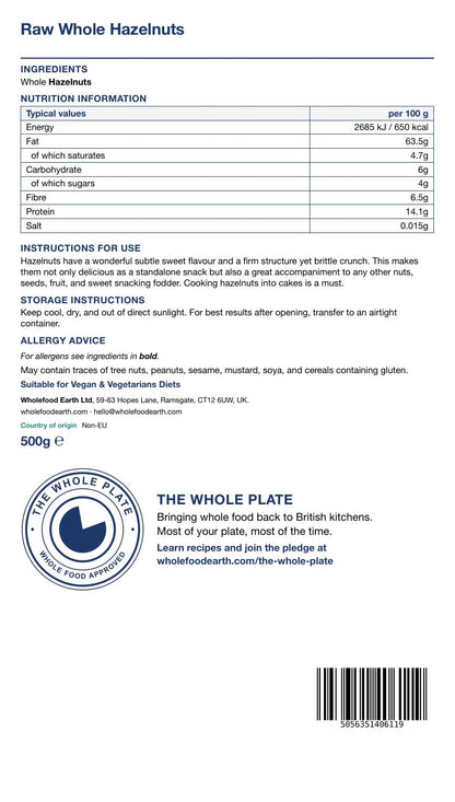 Organic Hazelnuts