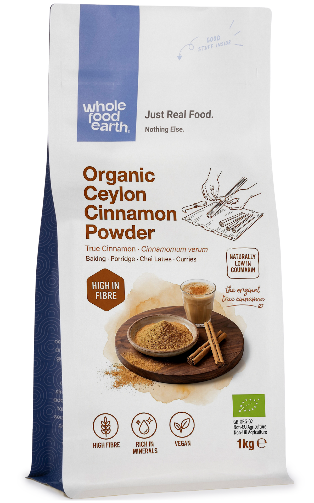 Organic Ceylon Cinnamon Powder (True)