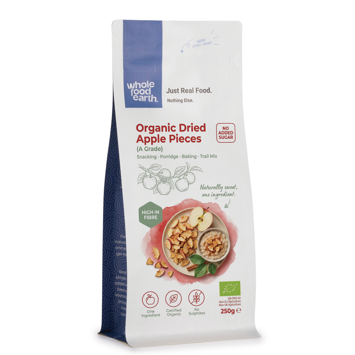 Organic Dried Apple Pieces (A Grade)