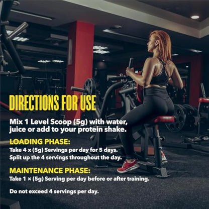 Time 4 Creatine Powder 600g - 120 x 5g Servings - Micronised Creatine Monohydrate Powder, Unflavoured 100% Pure Premium Grade Creatine Monohydrate, Easy to Mix, Vegan Friendly, Gluten Free, No Filler