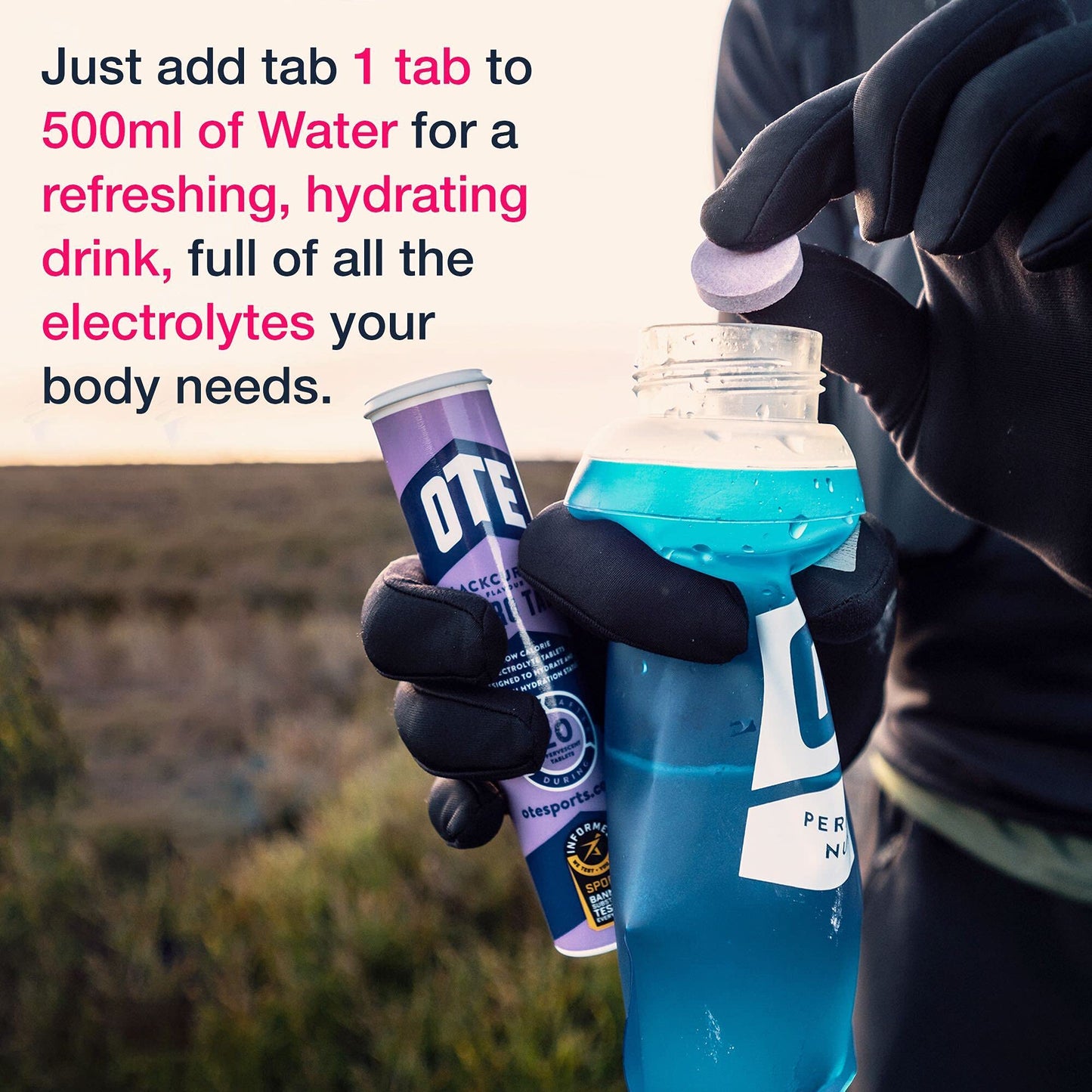 OTE Hydration Tablets - Electrolyte Tablets - Salt Tablets for Runners & Cyclists - Rehydration Tablets for Cycling, Running and Endurance Sport -