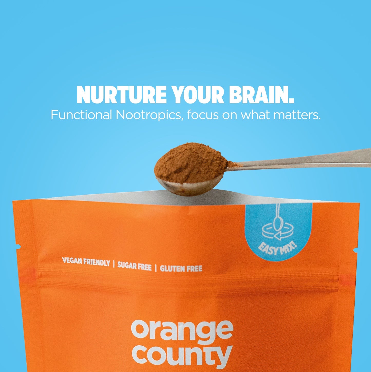 BRAIN FOOD. Focus Coffee | 200g & Free Mixer!