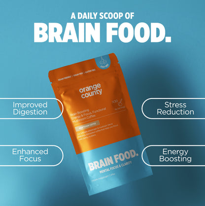 BRAIN FOOD. Focus Coffee | 200g & Free Mixer!