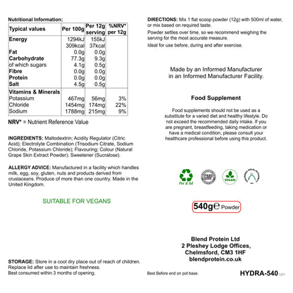 Electrolyte Blend - Berry Flavour