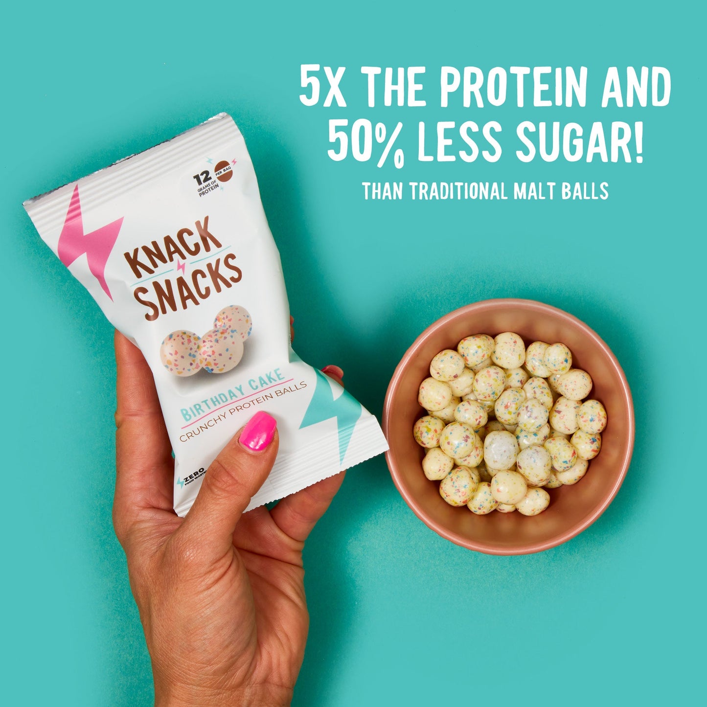 Birthday Cake Crunchy Protein Balls (10 pack)