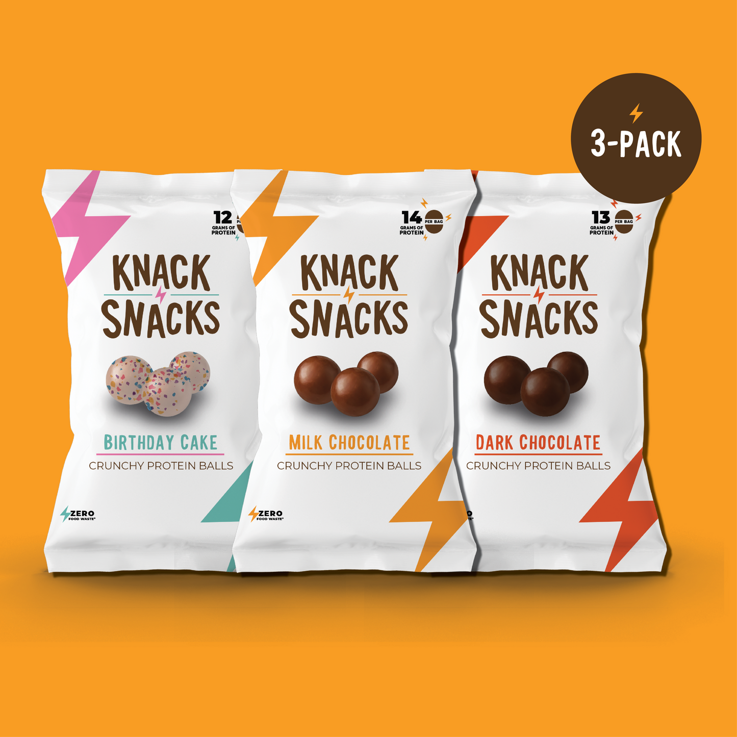 Snack Pack (3-Pack) Crunchy Protein Balls