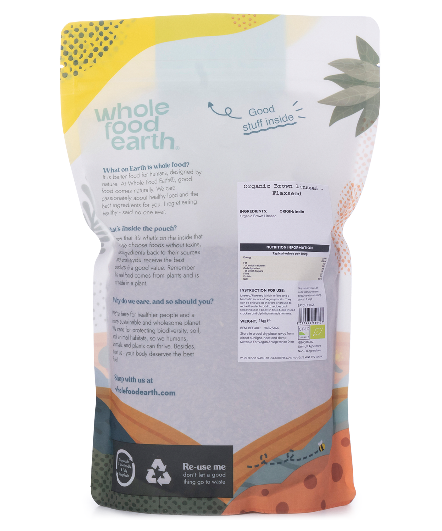 Organic Brown Linseed/Flaxseed