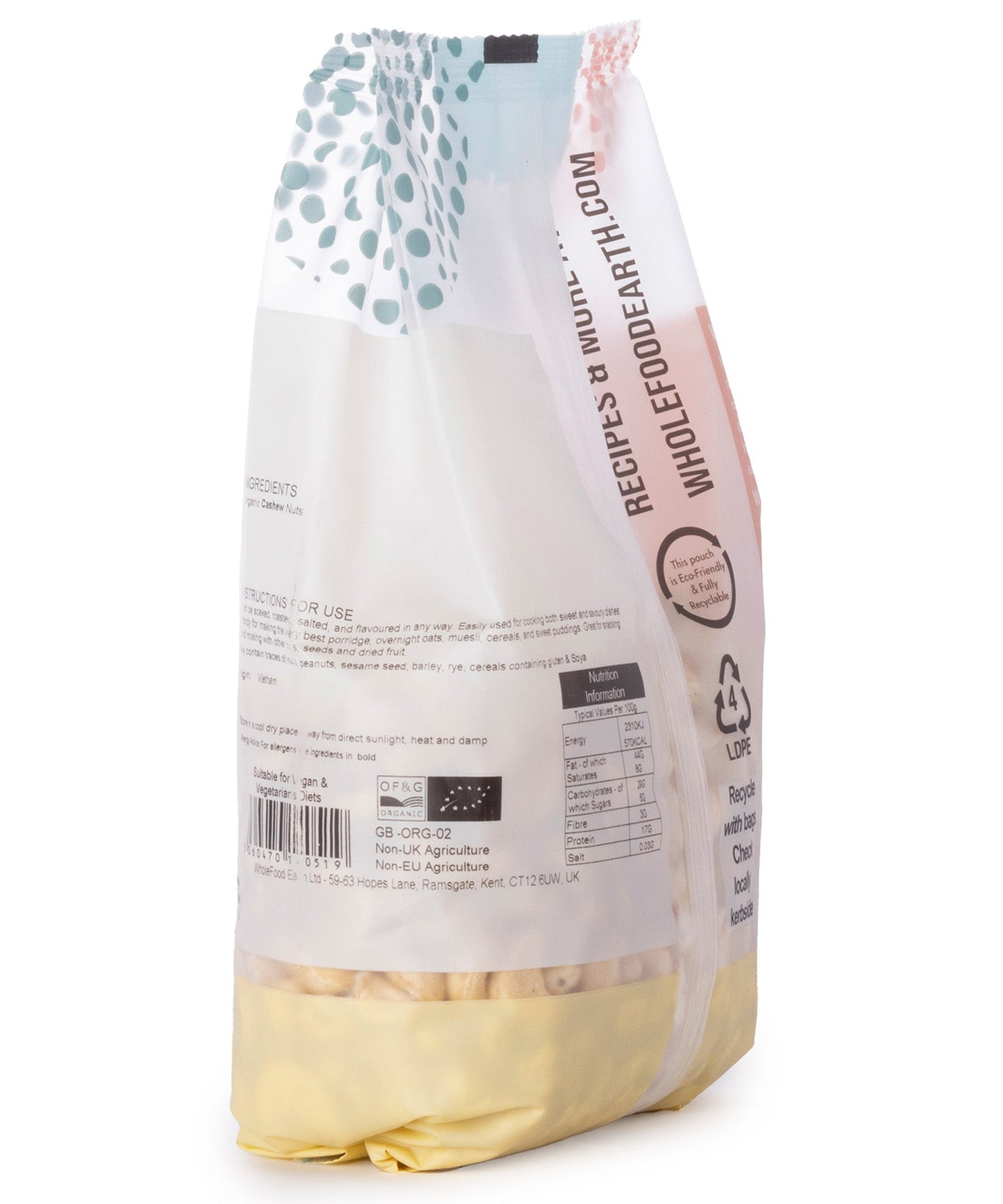 Organic Cashew Nuts Whole