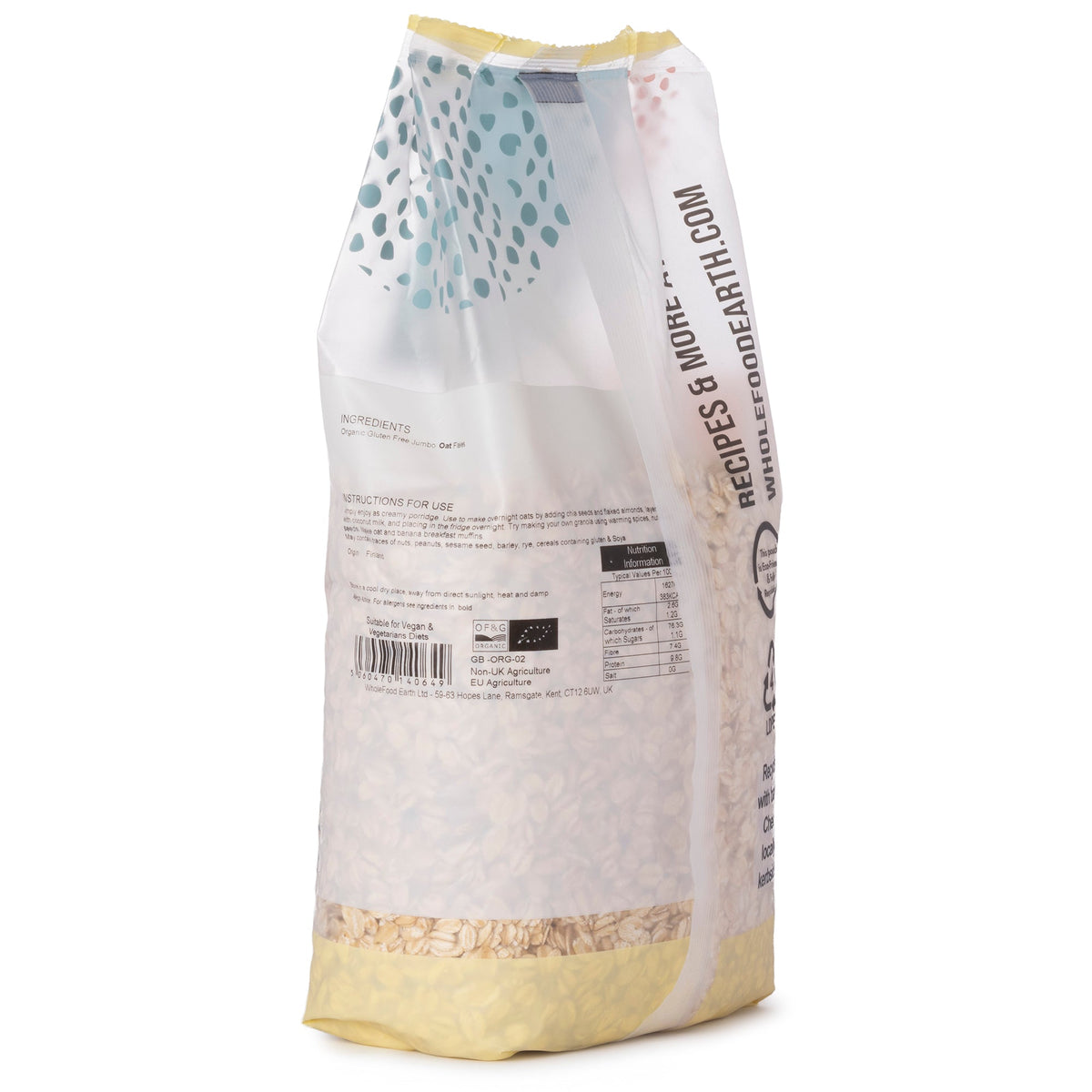 Organic Gluten Free Jumbo Oats