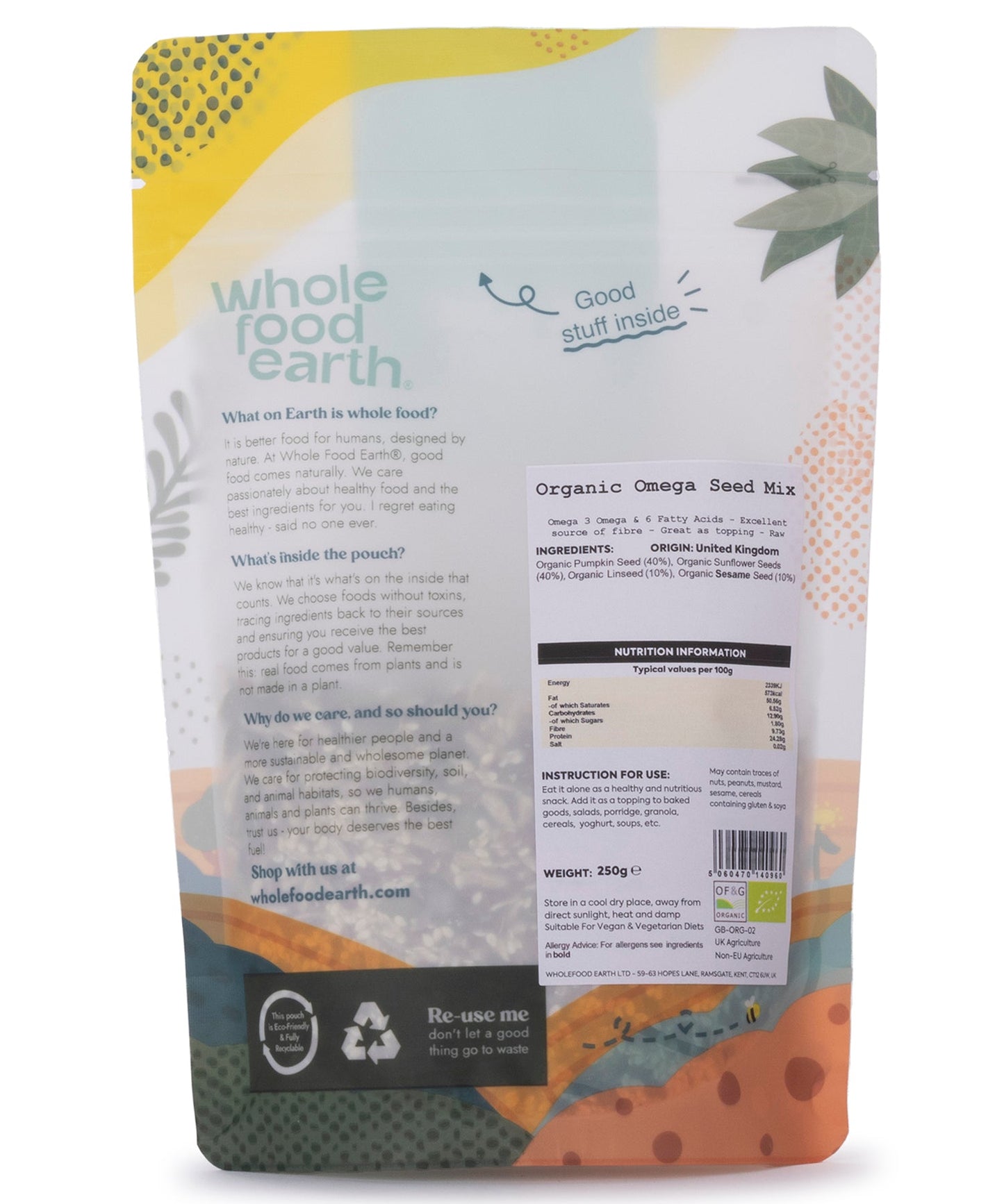 Organic Omega Seed Mix - (A blend of 4 Nutritious Seeds)