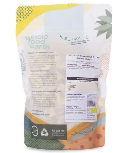 Organic Sweetened Dried Banana Chips