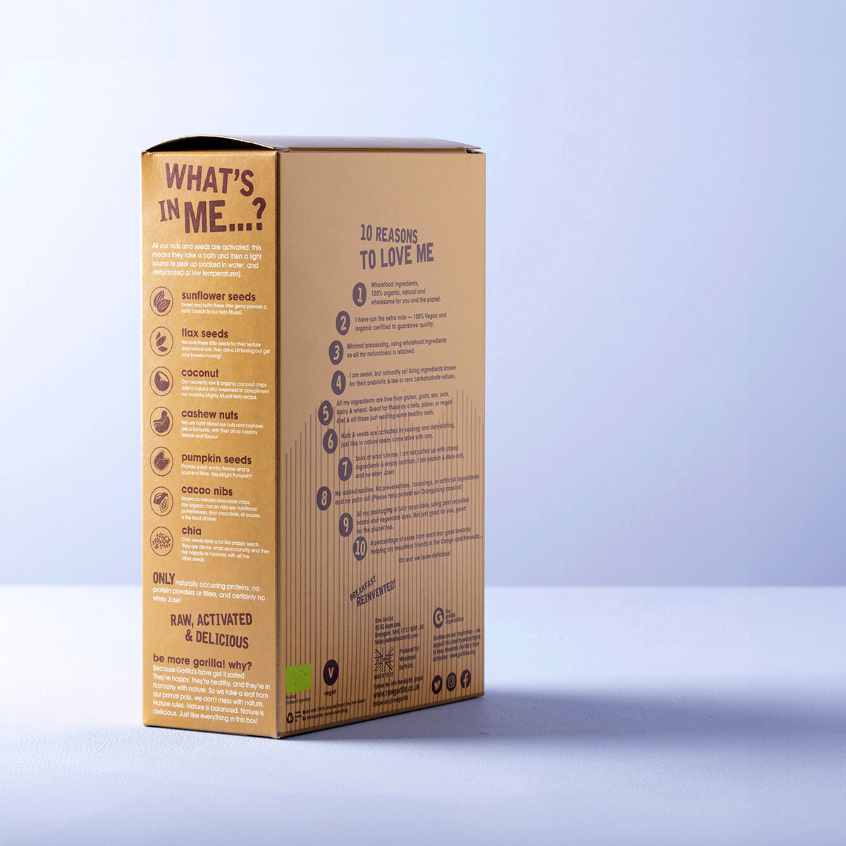 Organic Mighty Muesli Keto - 250g - Raw Gorilla