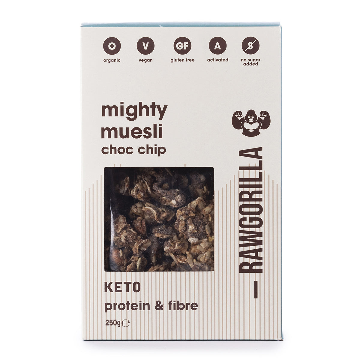 Organic Mighty Muesli Chocolate Chip Keto - 250g - Raw Gorilla