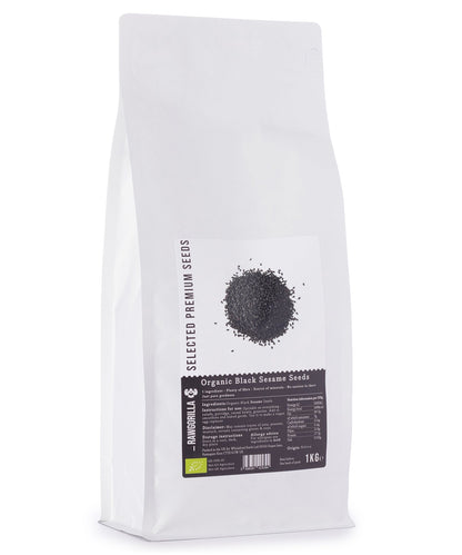 Organic Black Sesame Seeds - RAWGORILLA - 1kg