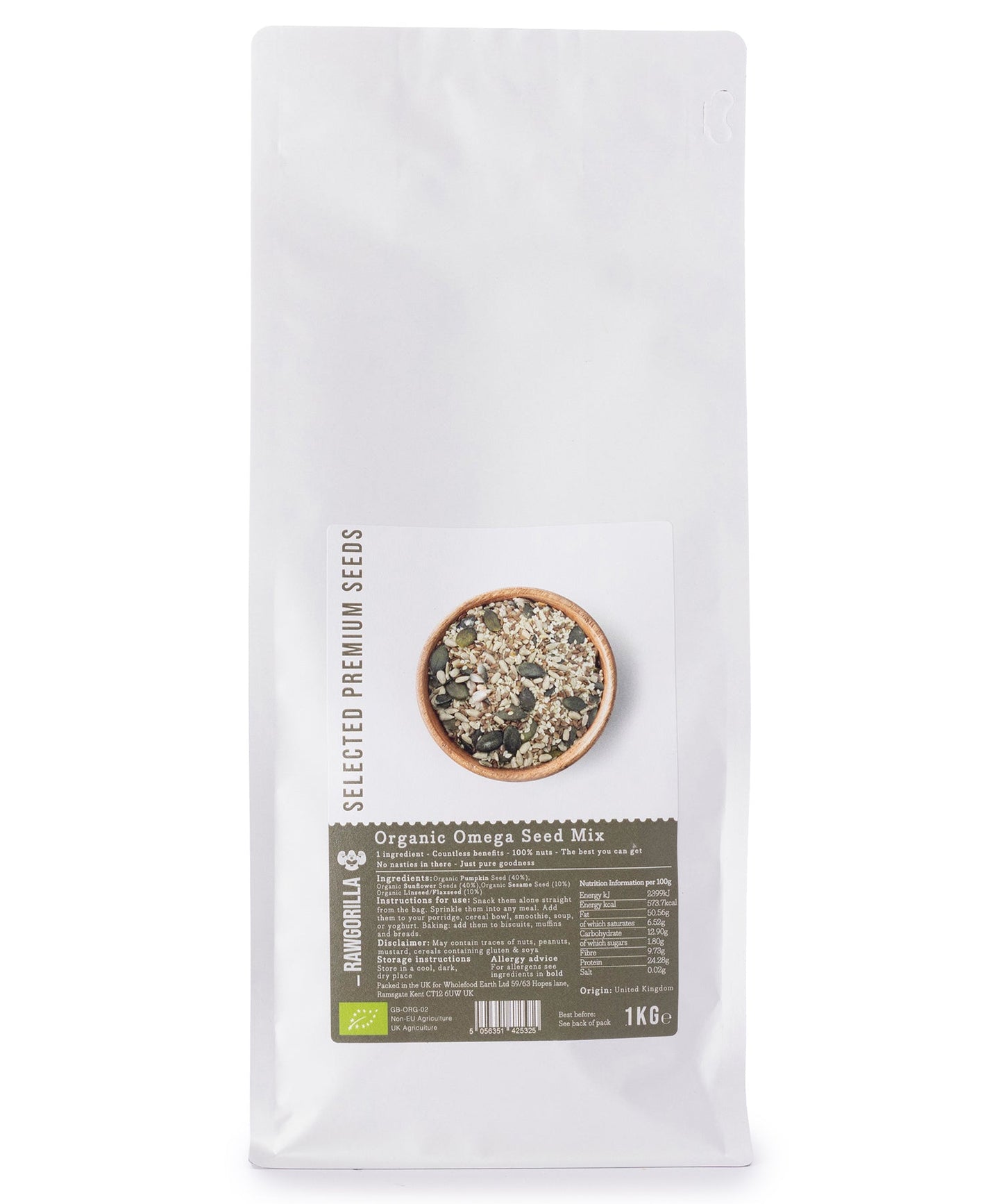 Organic Omega Seed Mix - RAWGORILLA - 1kg