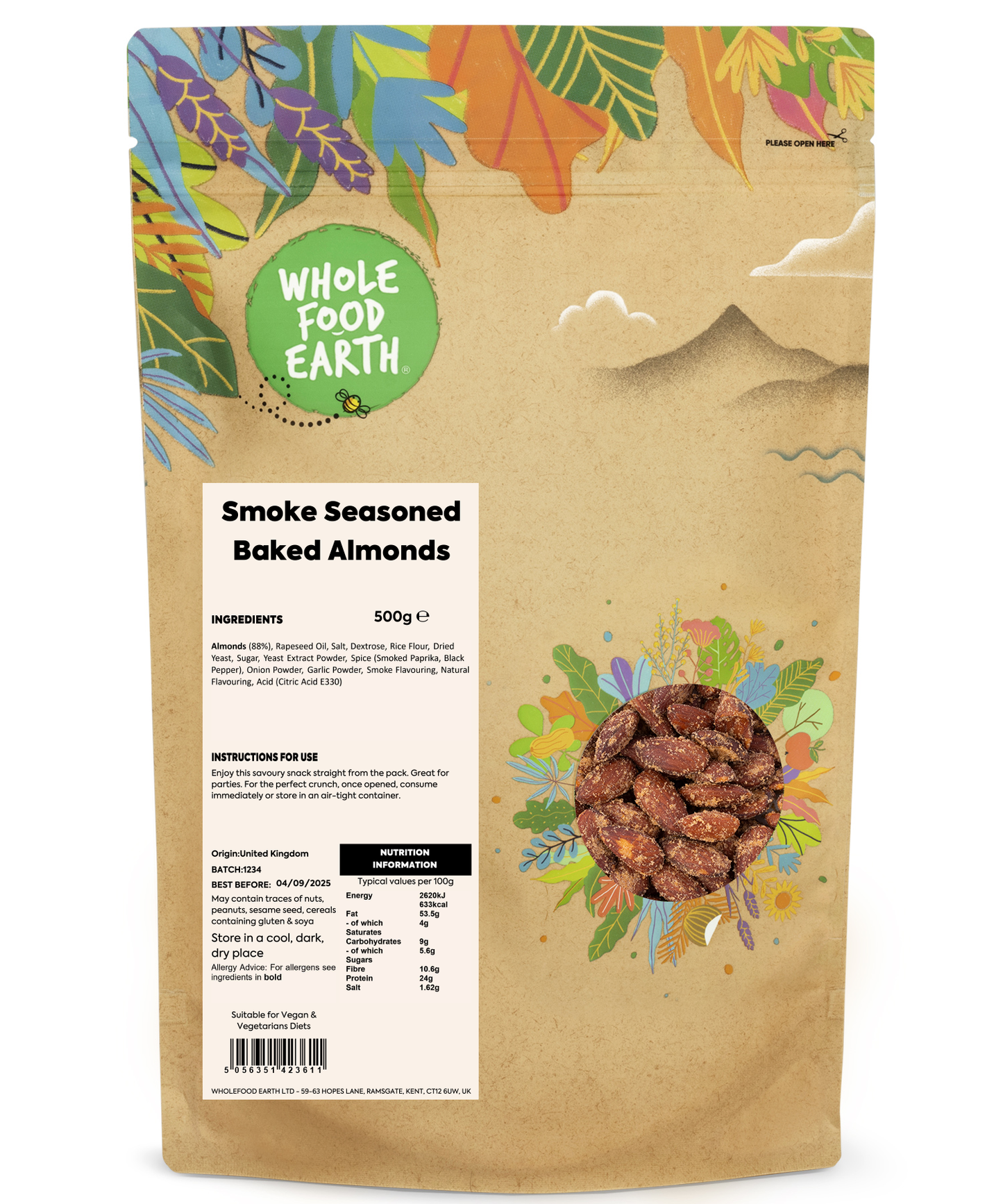 Smoked Seasoned Baked Almonds