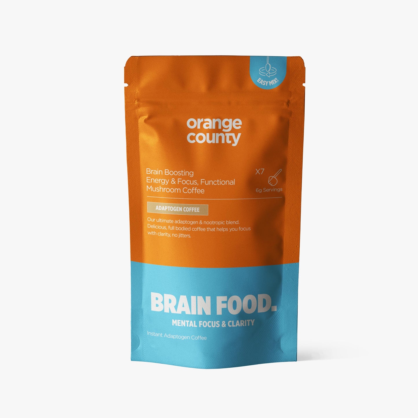 Orange County (Sample Size) Focus & Energy BRAIN FOOD | Mushroom Coffee Supplement