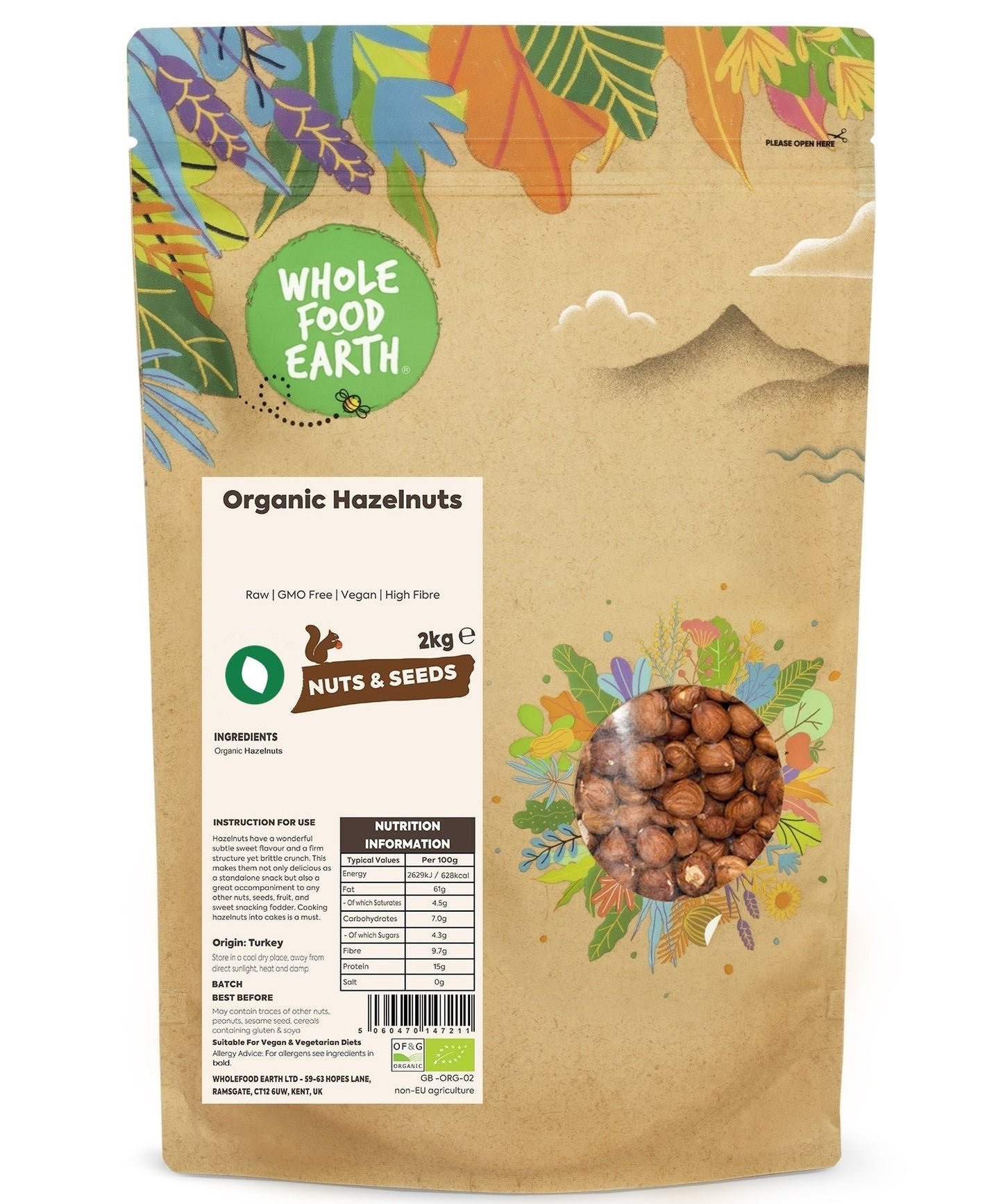 Organic Hazelnuts