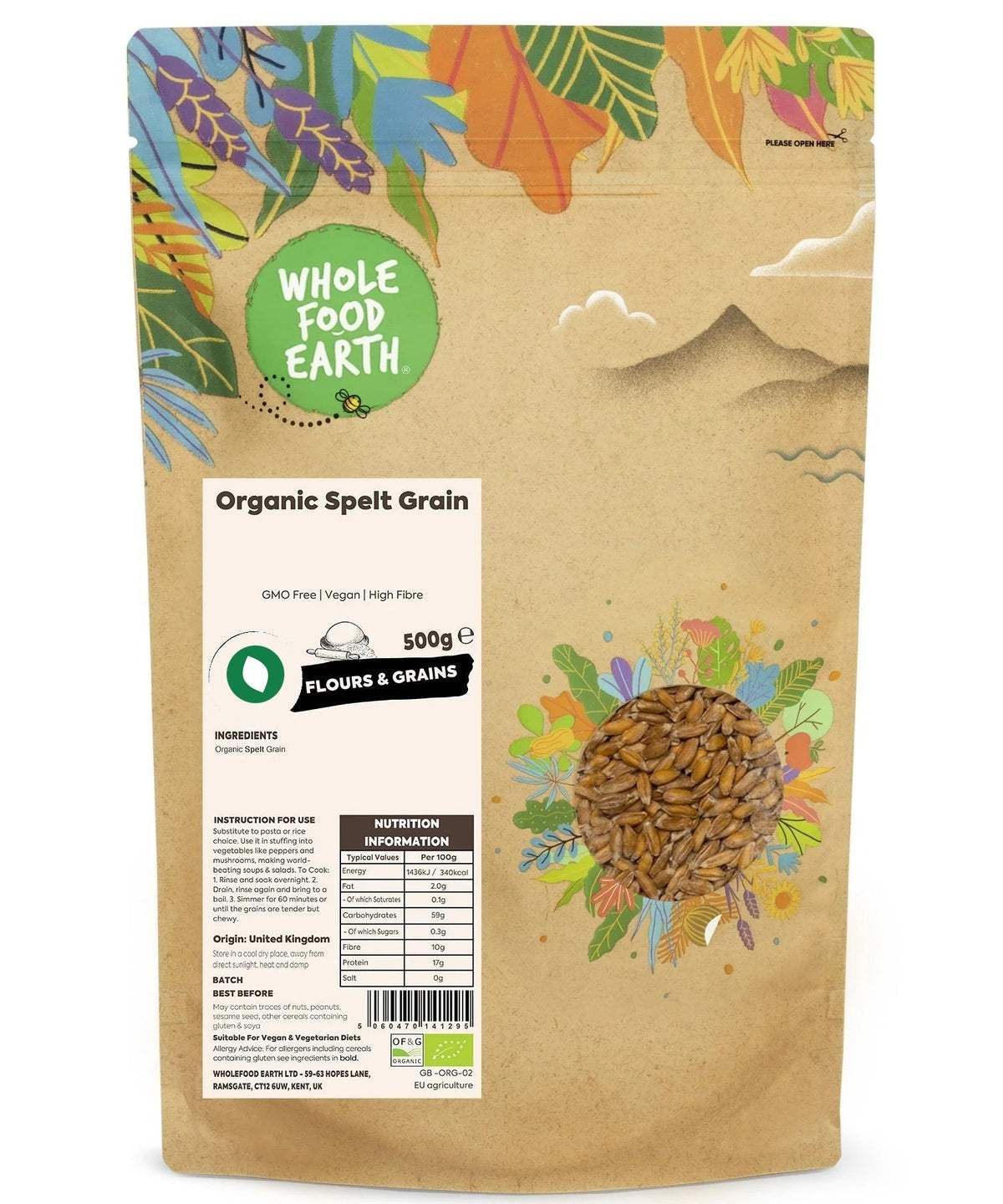 Organic Spelt Grain - Serious Grains