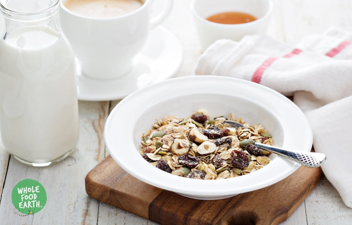 Super Deluxe Muesli With Whole Nuts - A Blend of Flakes with Dried Fruit, Nuts & Seeds